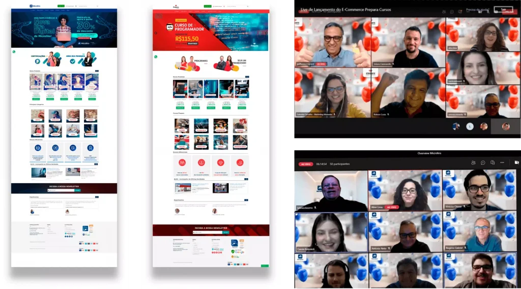 Plataforma de e-commerce da MoveEdu em 2021